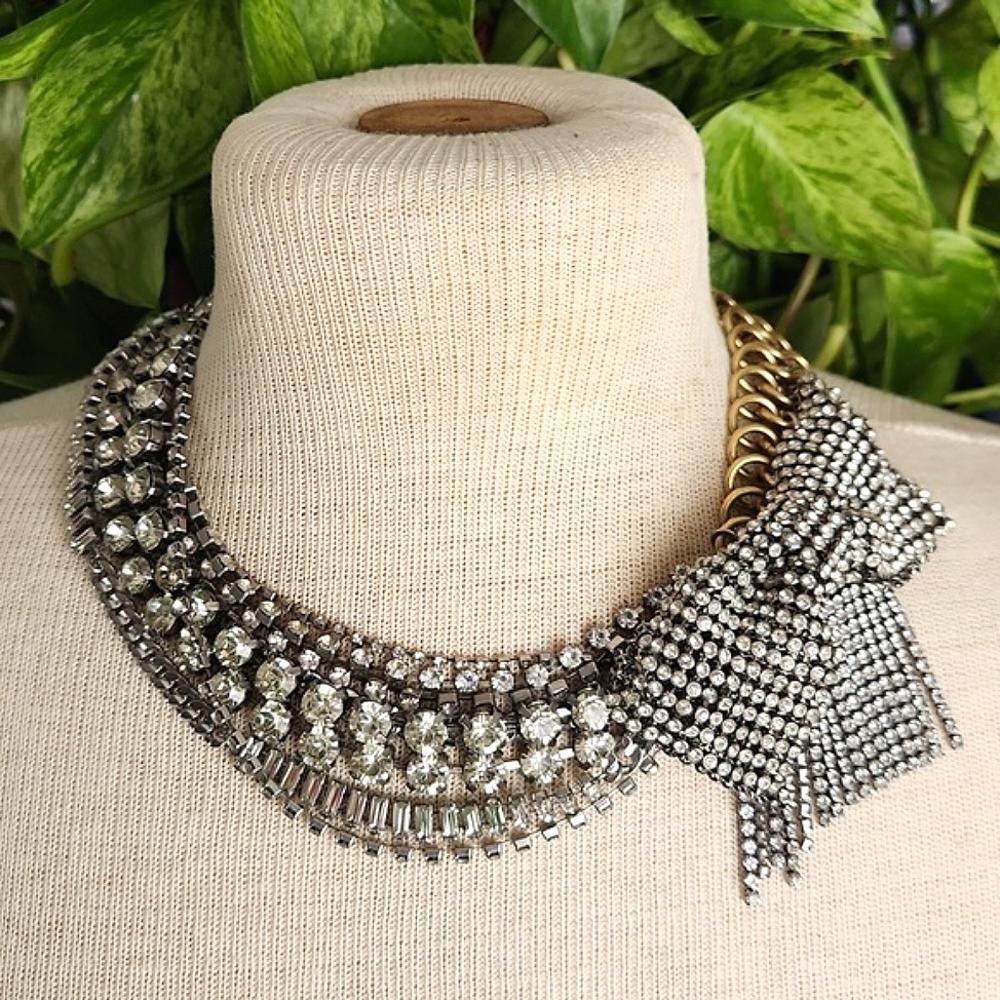 Stella & Dot Bow Statement Necklace, Adjustable Length